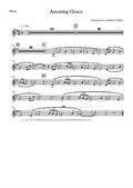 Amazing Grace. Arrangement for Flute, Oboe and Strings – Part for Flute