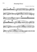 Amazing Grace. Arrangement for Flute, Oboe and Strings – Part for Oboe