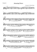 Amazing Grace. Arrangement for Flute, Oboe and Strings – Part for Violine II