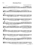 Amazing Grace. Arrangement for Flute, Oboe and Strings – Part for Viola