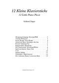 12 little pieces for piano