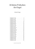 24 small preludes for organ